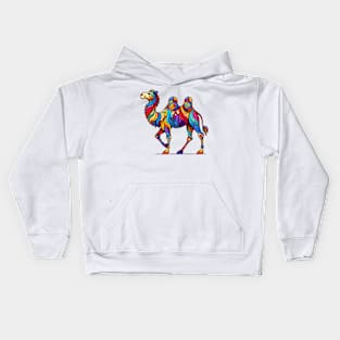 Colorful camel Kids Hoodie